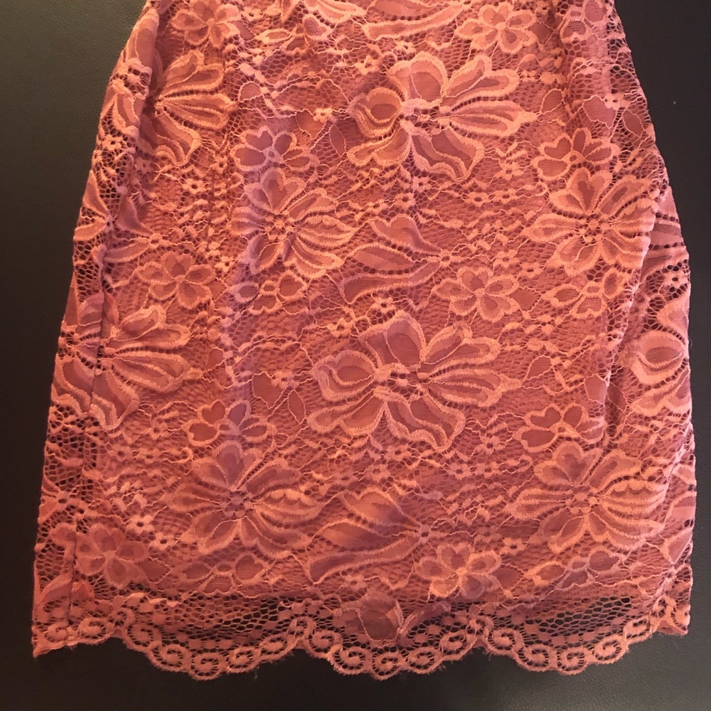 Lace pencil shirt